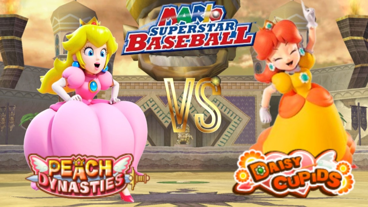 Mario Superstar Baseball - Peach vs Daisy [Wario Palace]