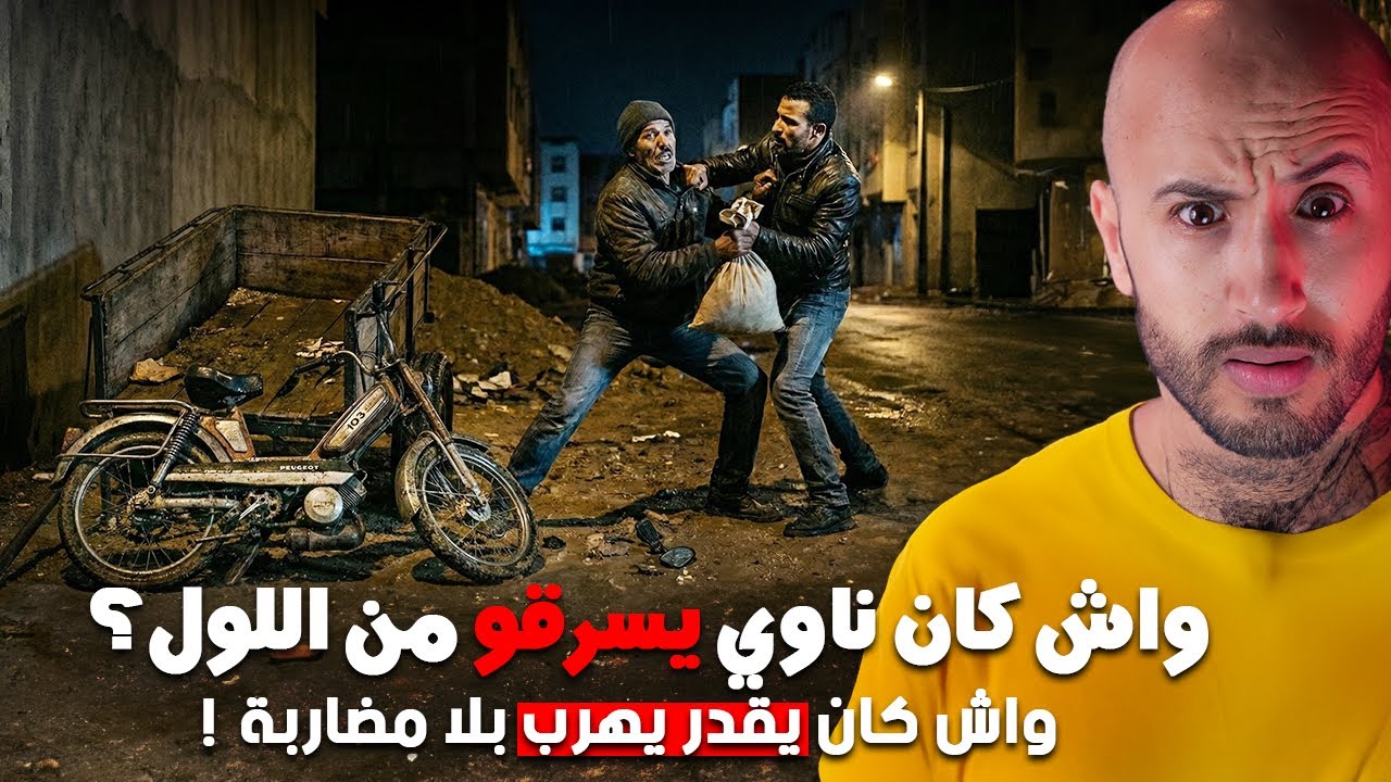 فزنقة مظلمة، عساس شادّ صاك ديال الفلوس وحاسّ براسو مراقَب… شنو القصة؟