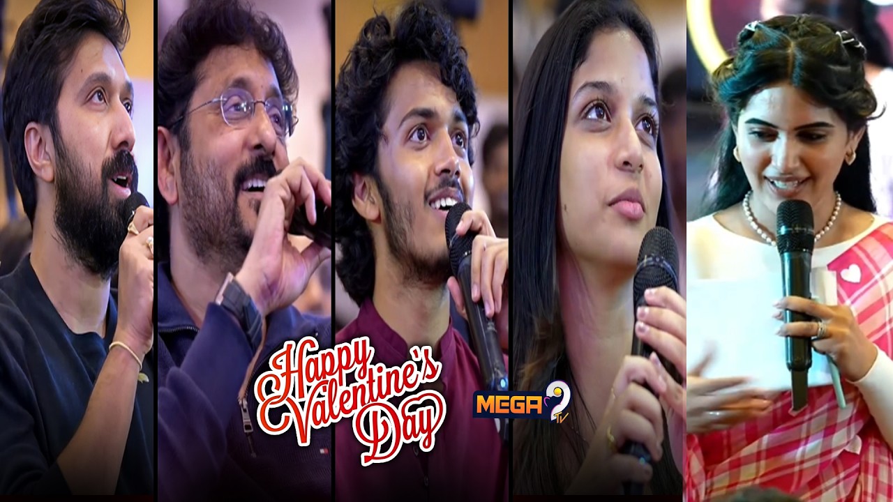 Anchor Fun interaction With Band Melam Movie Team at Band Melam Valentine’s Day Special Glimpse |