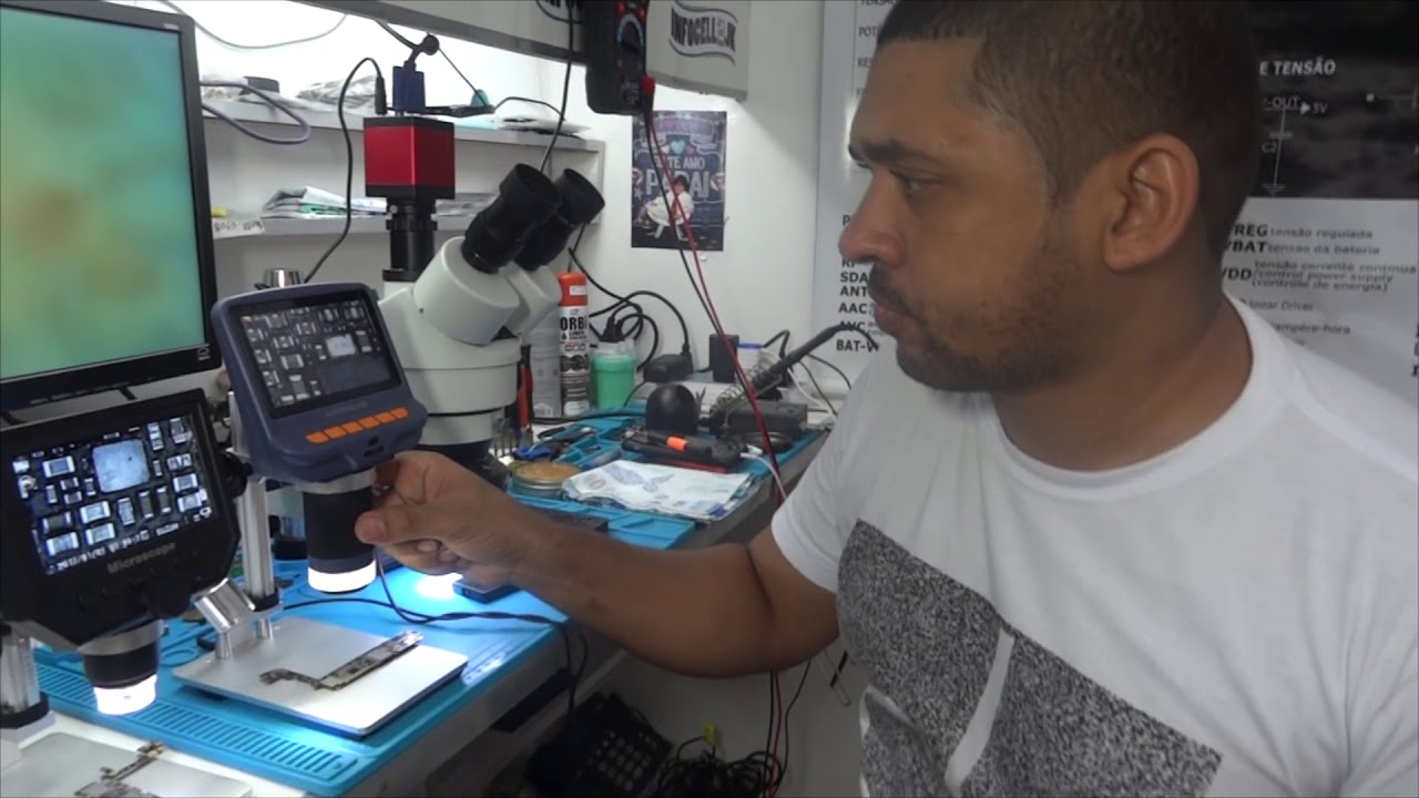 MICROSCÓPIO COM TELA Andonstar AD106S Digital Microscope 4.3 Inch 1080P