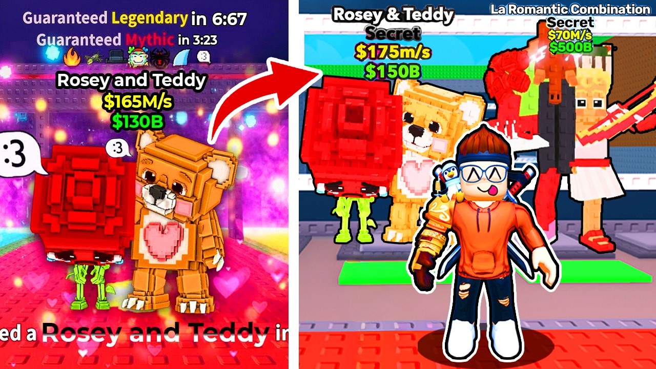 Ho sbloccato I NUOVI BRAINROT di SAN VALENTINO su ROBLOX STEAL A BRAINROT!!