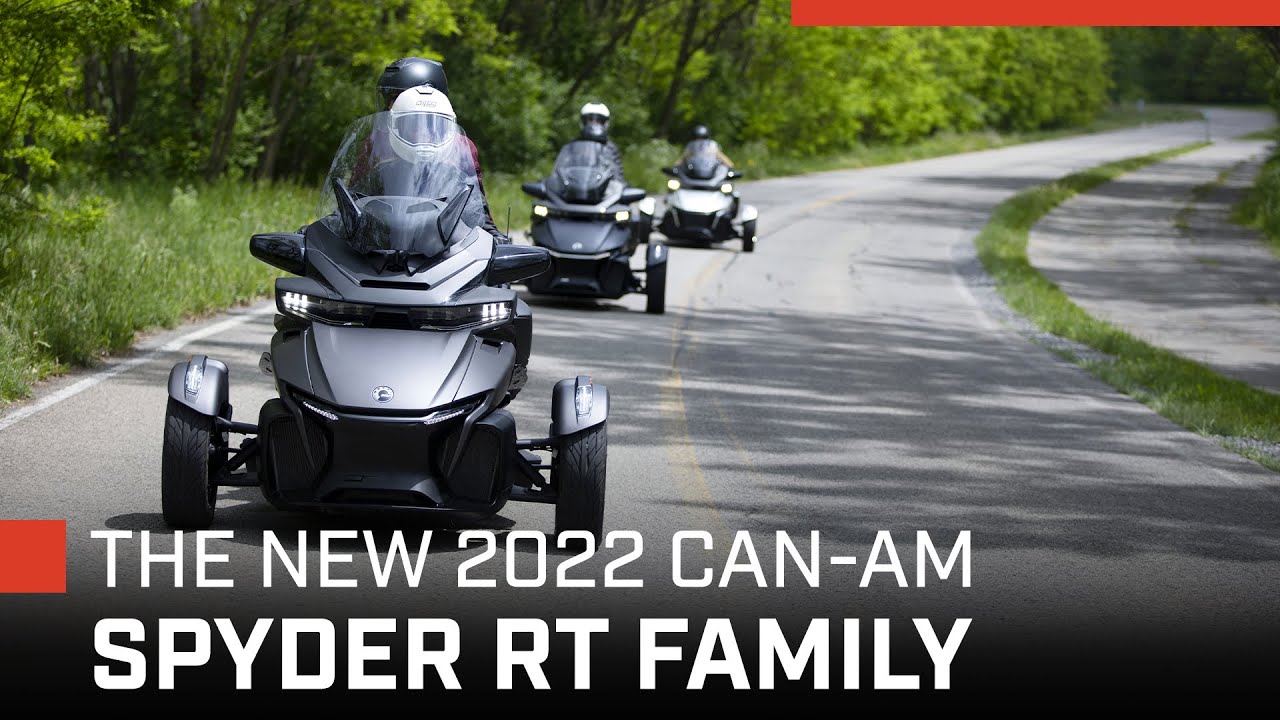 The new 2022 Can-Am Spyder RT family