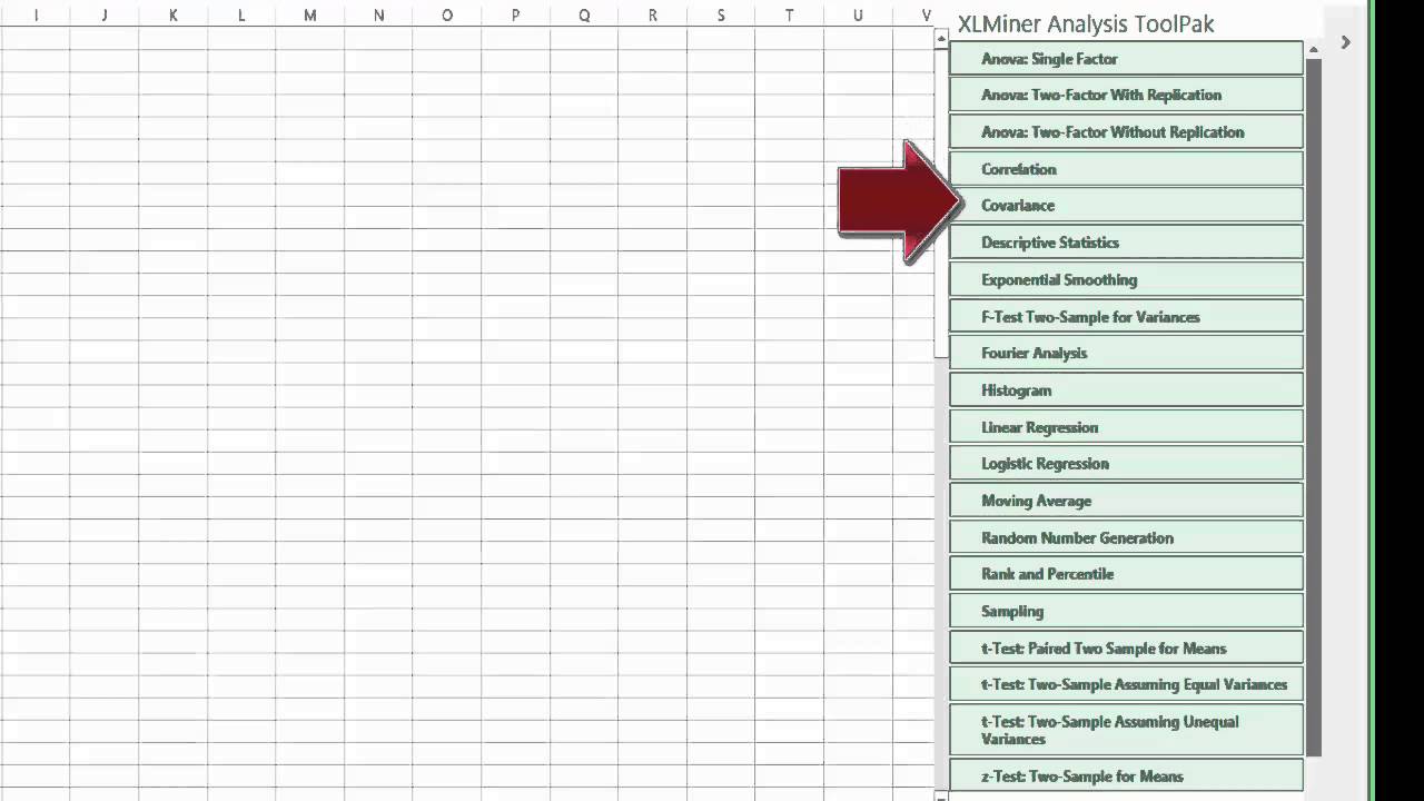 XLMiner Analysis ToolPak for Google Sheets & Excel Online