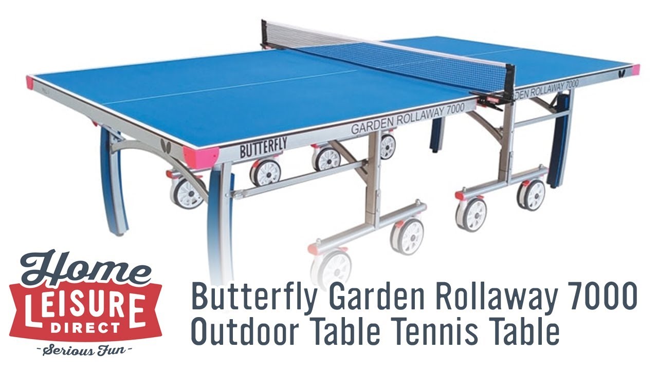Butterfly Garden Rollaway 7000 Outdoor Table Tennis Table