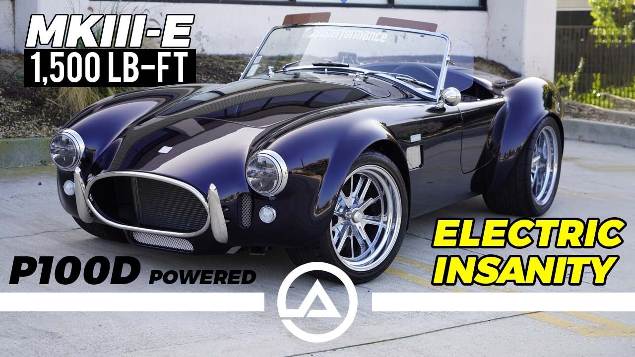 1,500 ft-lb Torque Electric Powered Shelby Cobra Tesla KILLER by Superformance