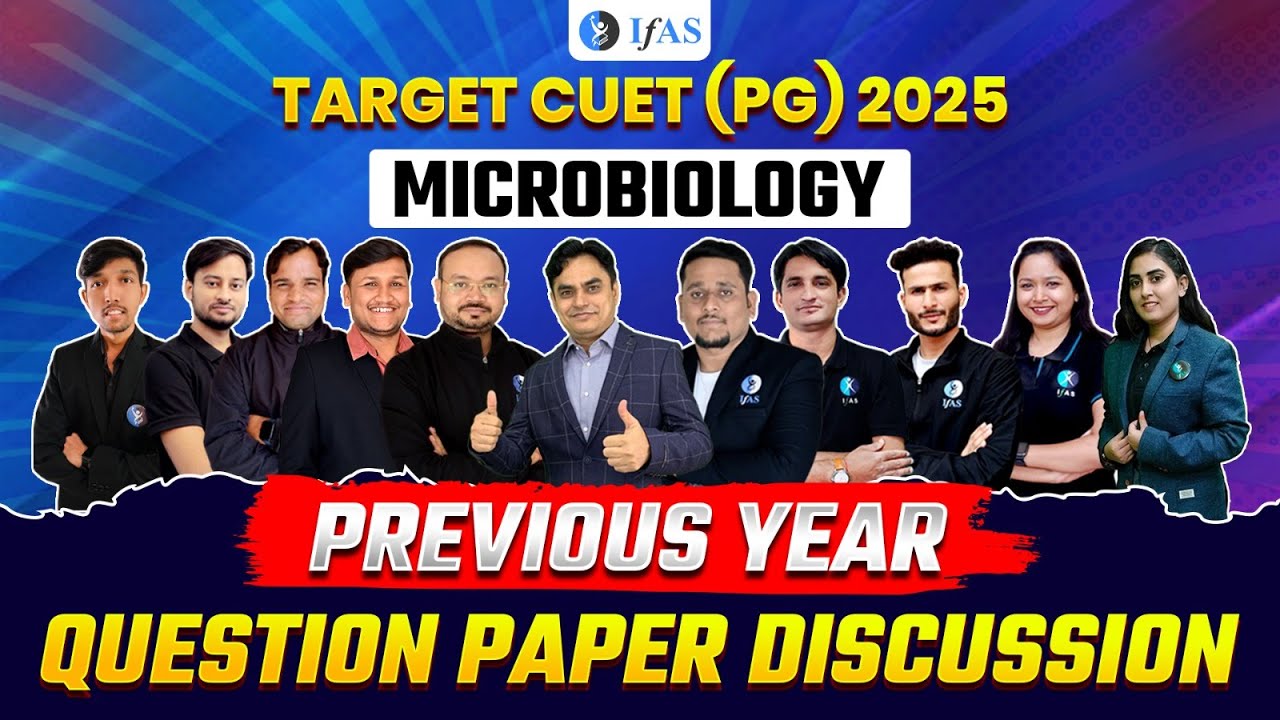 CUET PG Microbiology Previous Year Question Paper Discussion | Target CUET PG 2025 | IFAS