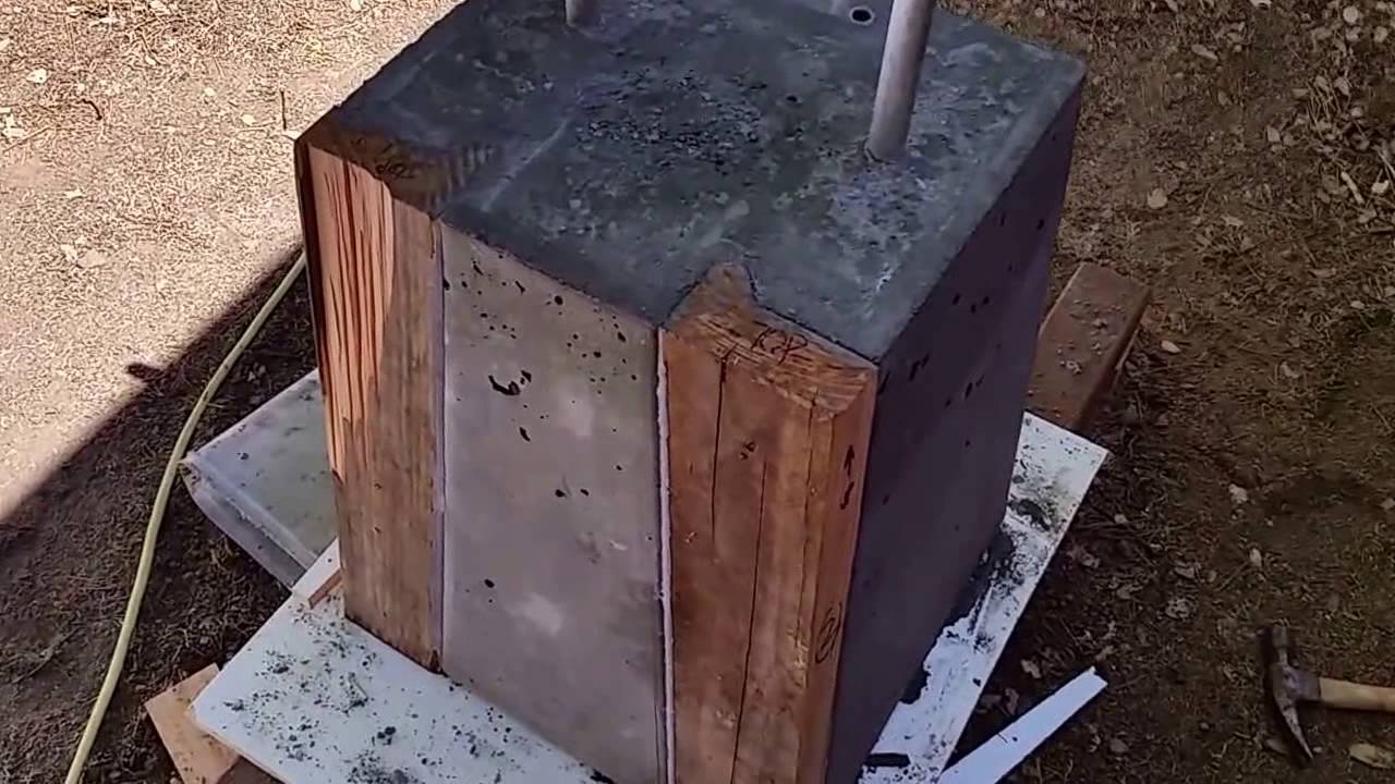 CASTING A CONCRETE ANVIL BASE (part 1)