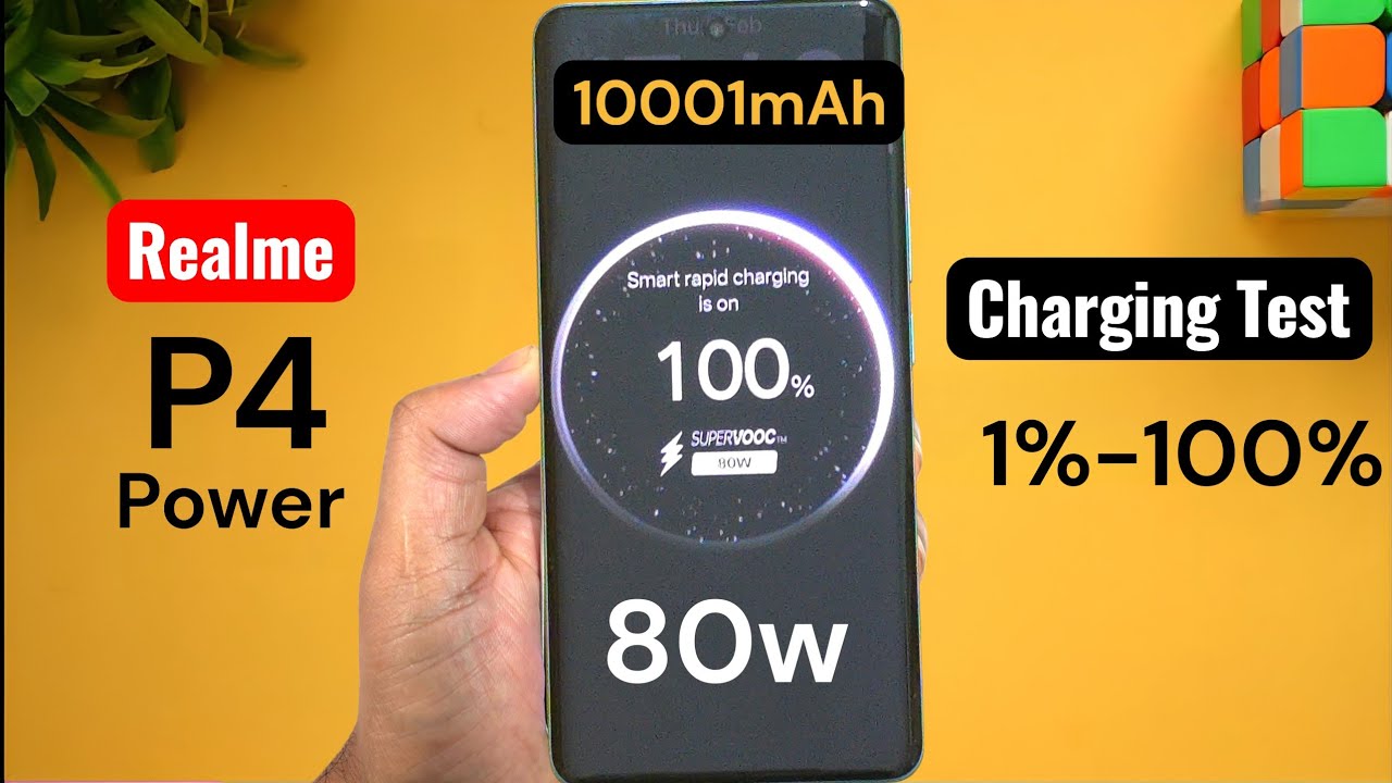 Realme P4 Power 10,001mAh Charging SpeedTest How Much Time it Takes to 100% 🔥🔥🔥🔥 