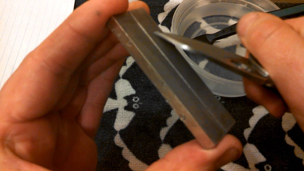 Sharpening knife with 3 inch pocket diamond stone
