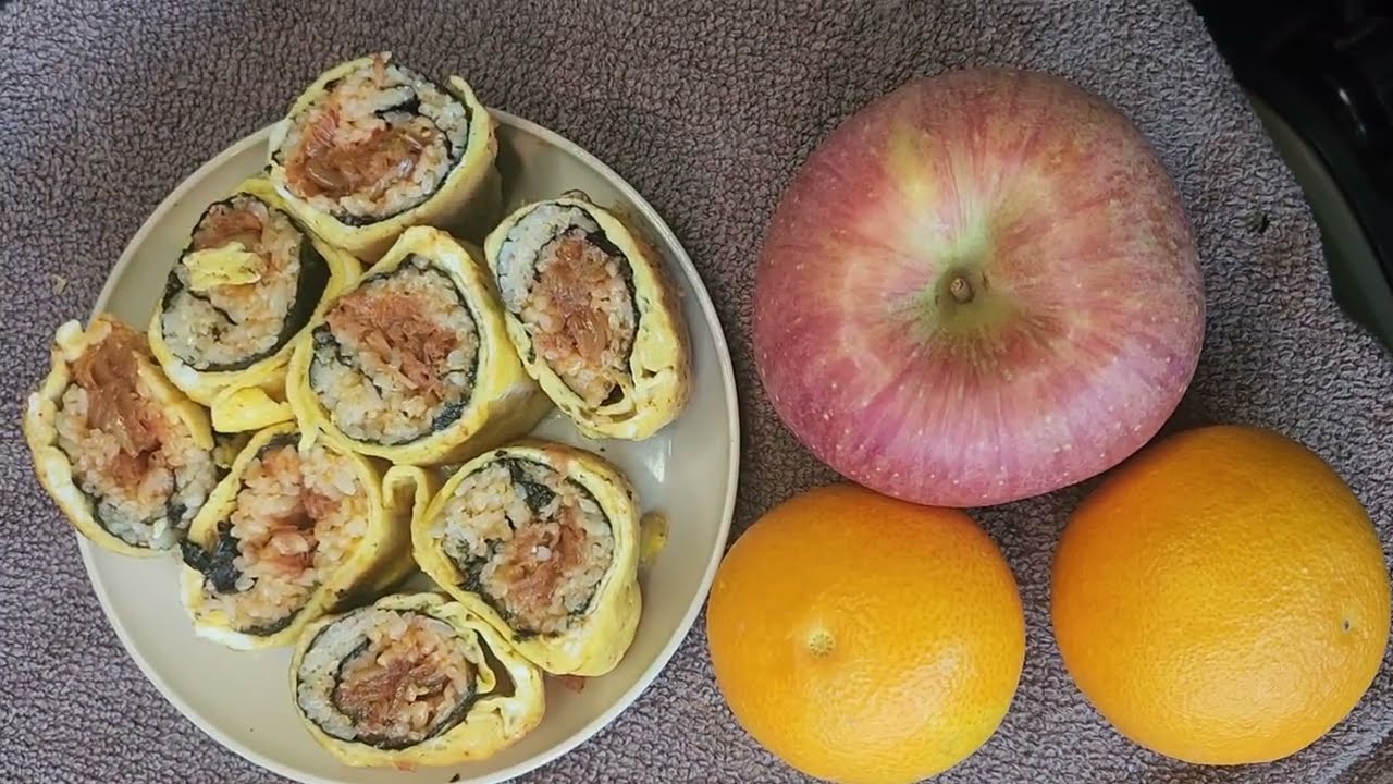 25톤화물차에서 말아먹은 계란에 김밥(2025년12월13일)