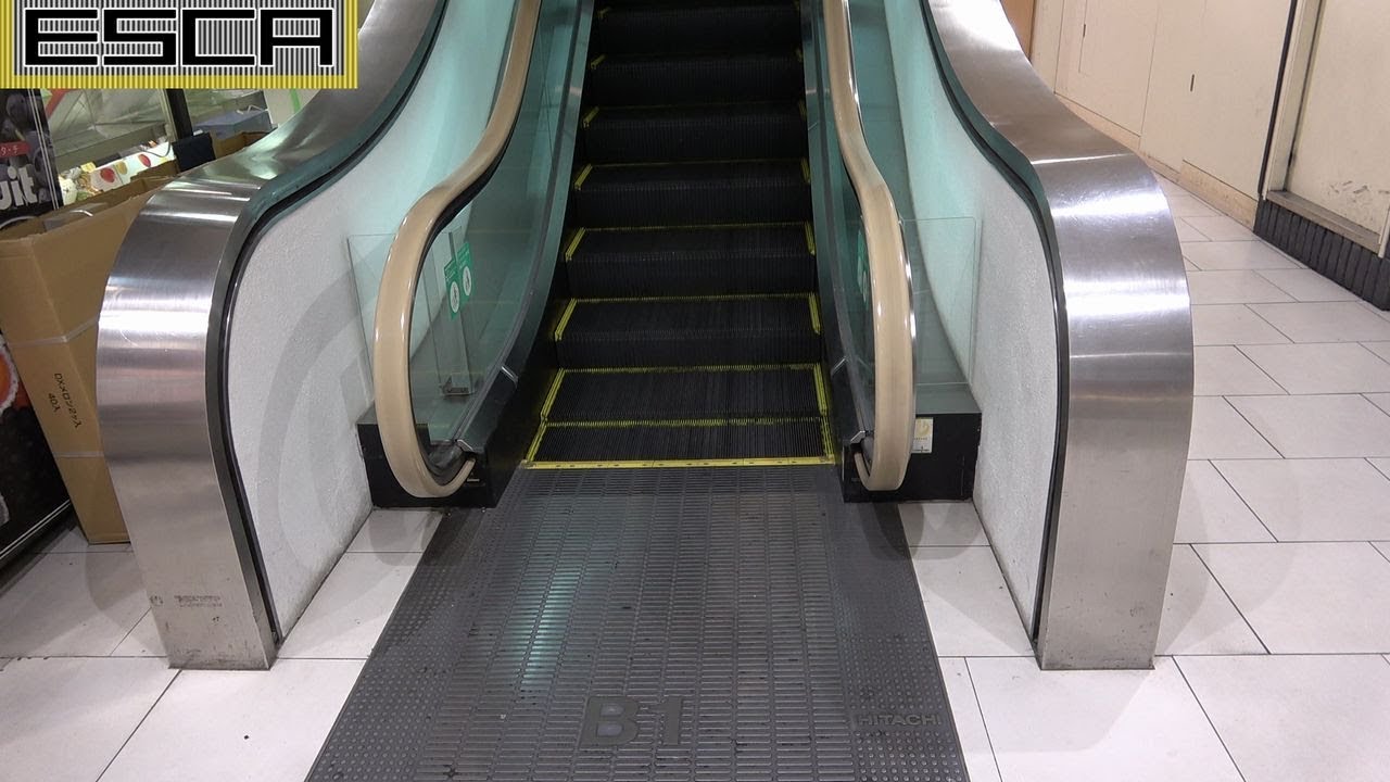 名鉄百貨店メンズ館 B1-6F 昇り エスカレーター日立製 Hitachi Escalator  meitetsu department store nagoya station