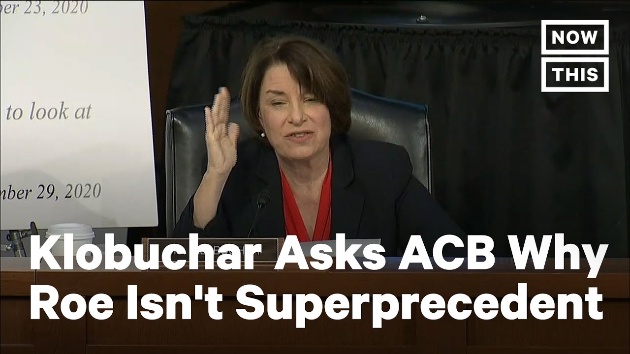 Klobuchar Presses Amy Coney Barrett on Superprecedents Cases | NowThis