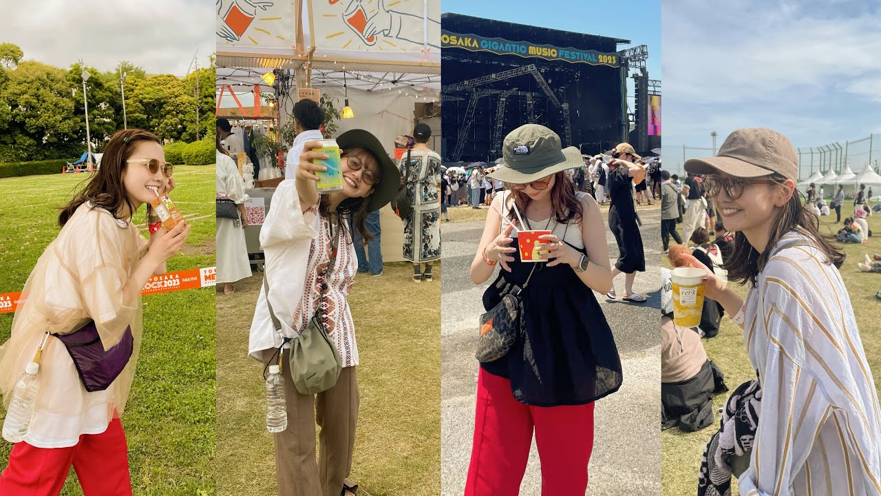 2023夏フェス持ち物と服装とメイク紹介〜