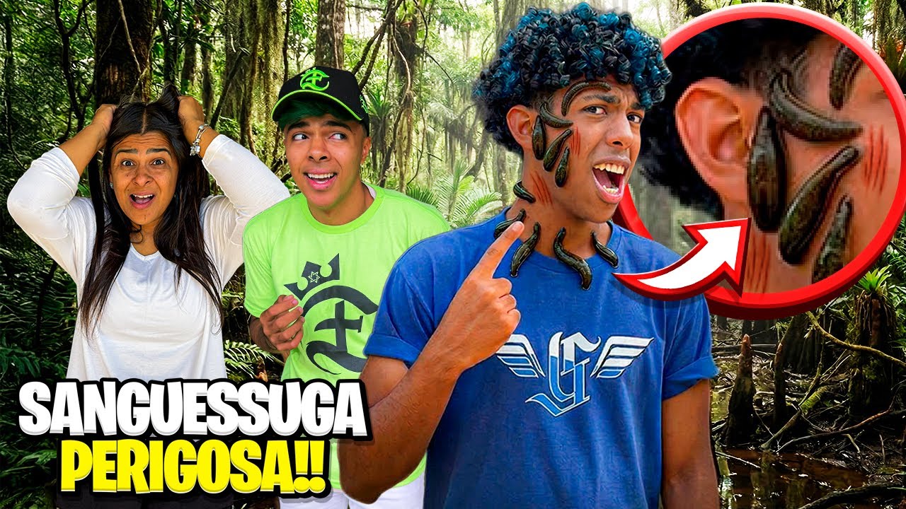 GABRIEL FOI MORDIDO POR UMA SANGUESSUGA DO LAGO! *Tivemos que ir para emergência *
