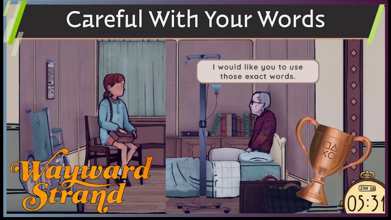 Wayward Strand 🏆Careful With Your Words🏆Trophy Guide (PlayStation/Xbox/Switch)