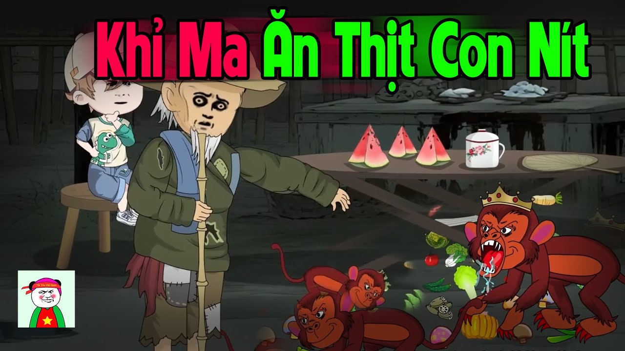 (Full Version) Khỉ Ma Ăn Thịt Con Nít - Truyện Làng Ma | Gấu Sợ Hãi TV