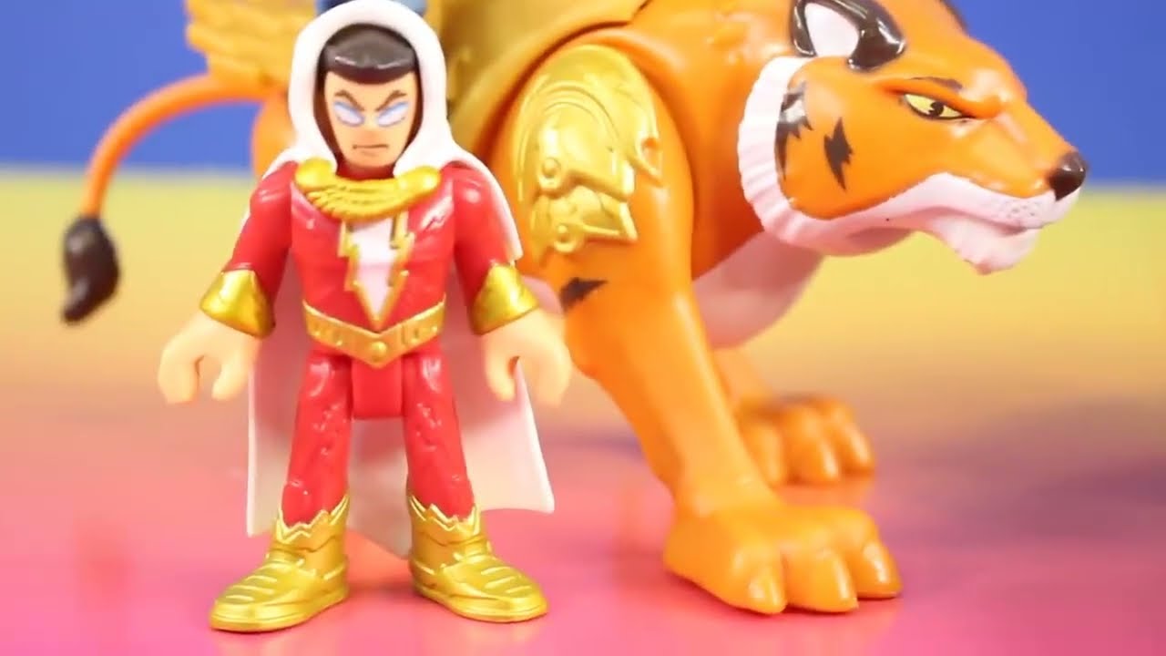 Imaginext Batman Batwing + Shazam & Tiger + Giant Transforming Bane - Just4fun290 Original Videos