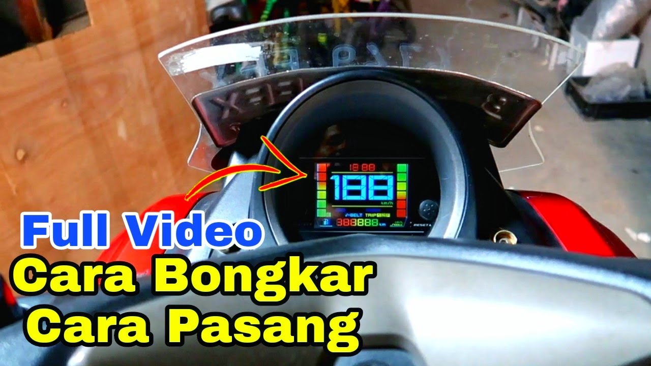 Spidometer Jadi Penuh Warna - Cara Modif Spidometer Yamaha Nmax - Ganti Lampu Spidometer Digital