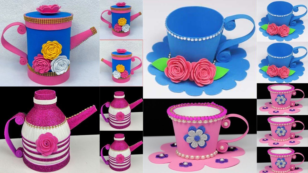 Awesome Craft Ideas with Plastic Bottle and Foam Sheet | Plastic Bottle Craft | Best Out of Waste |