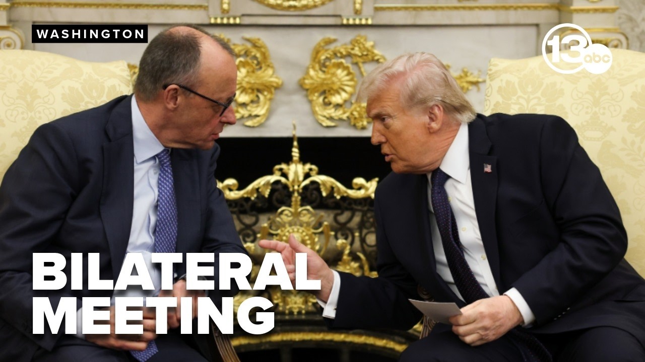 FULL: Amid escalating conflict with Iran, Trump meets with German Chancellor Friedrich Merz