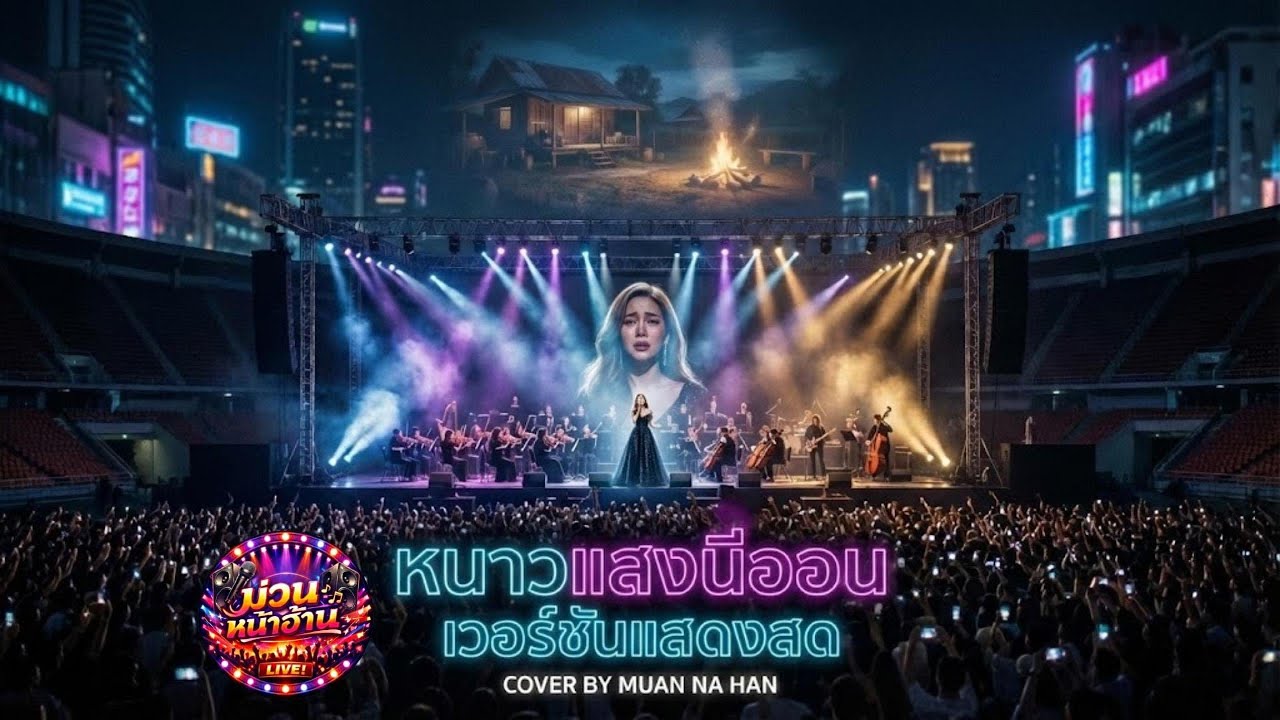 [LIVE] หนาวแสงนีออน | เวอร์ชั่นคอนเสิร์ตสุดยิ่งใหญ่ น้ำตาซึมกลางเมืองหลวง | COVER BY MUAN NA HAN