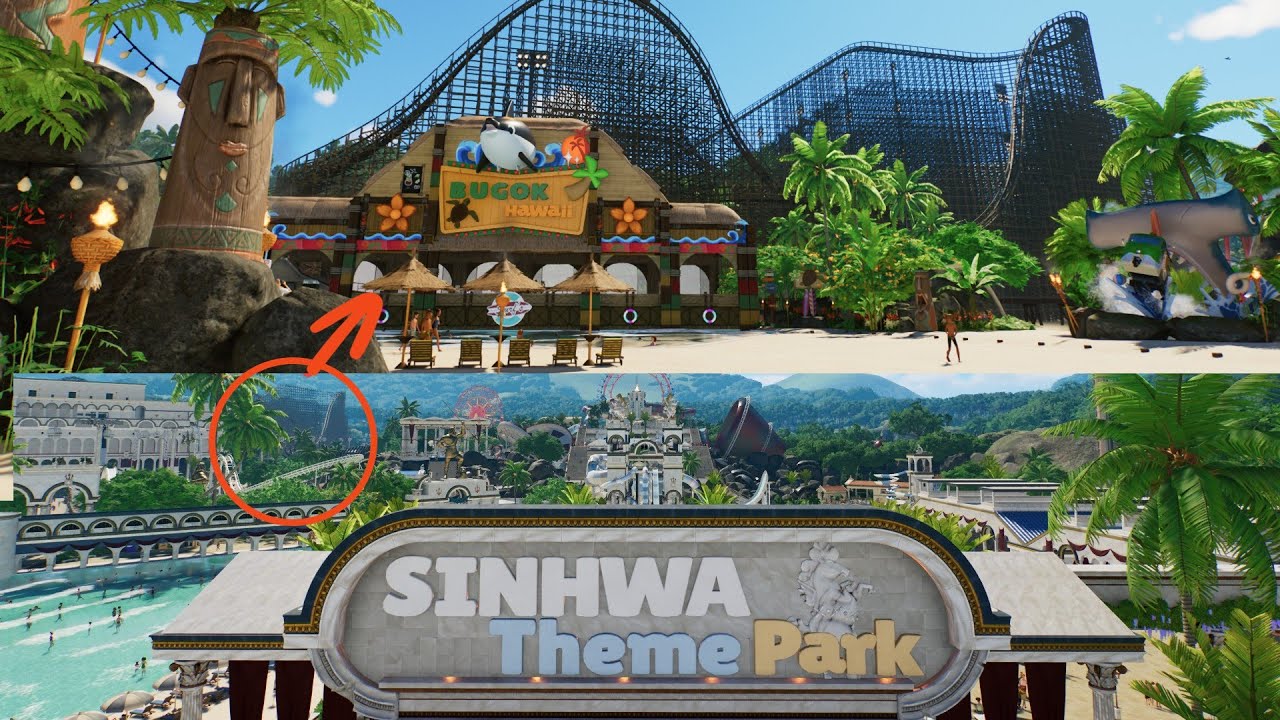 6개월동안 만든 신화 테마파크 드디어 완성!!! 창작마당 공유 완료!! [플래닛 코스터2] Planet Coaster2