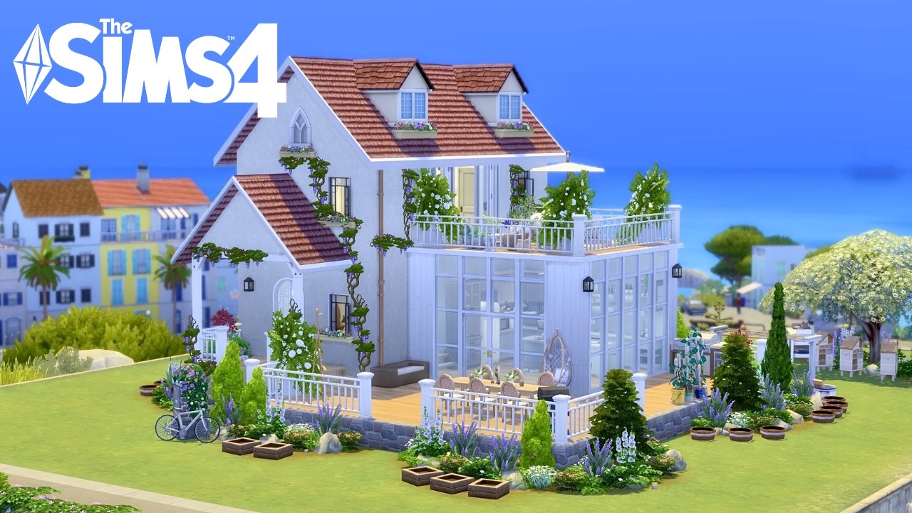The Sims 4 | สร้างบ้านดอกไม้ สไตล์คอทเทจ 🌿 | Speed Build
