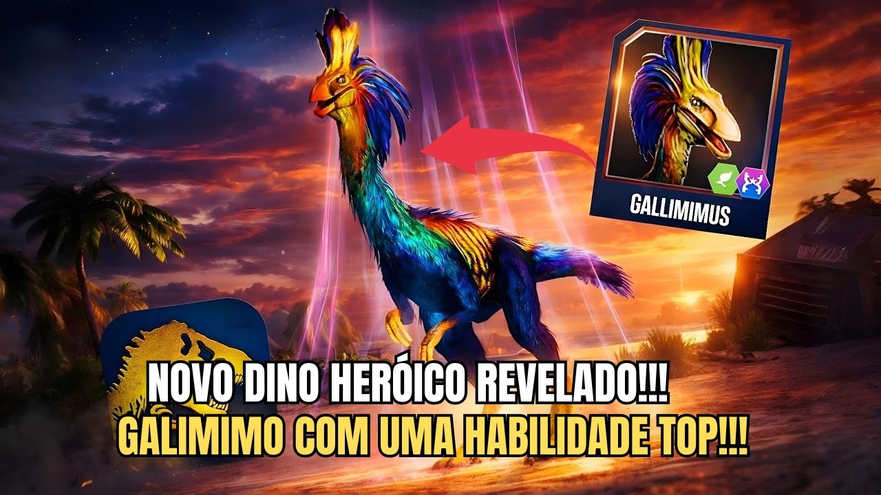 MAIS UM DINO HERÓICO REVELADO!!! - Jurassic World The Game