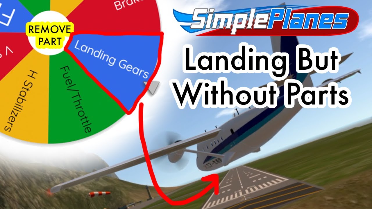 I Tried Landing Planes with BROKEN Parts in SimplePlanes!