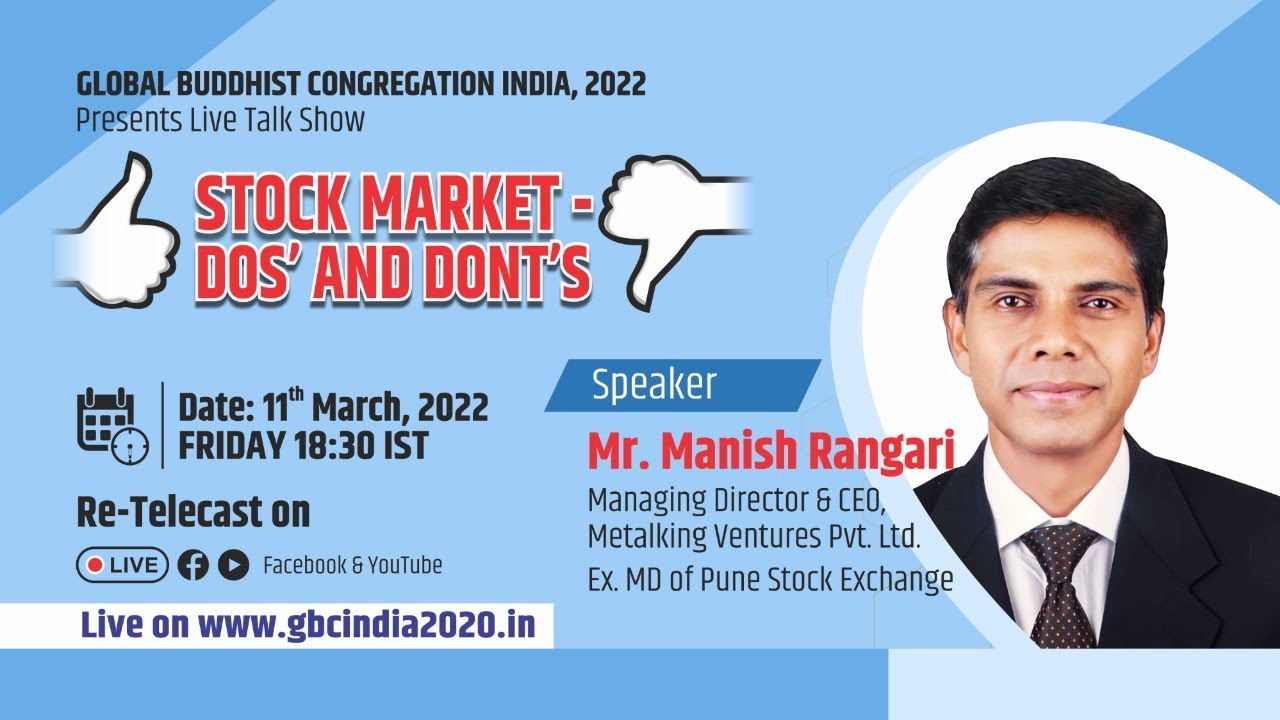 Stock Market - Do's and Don'ts by Manish Rangari.
