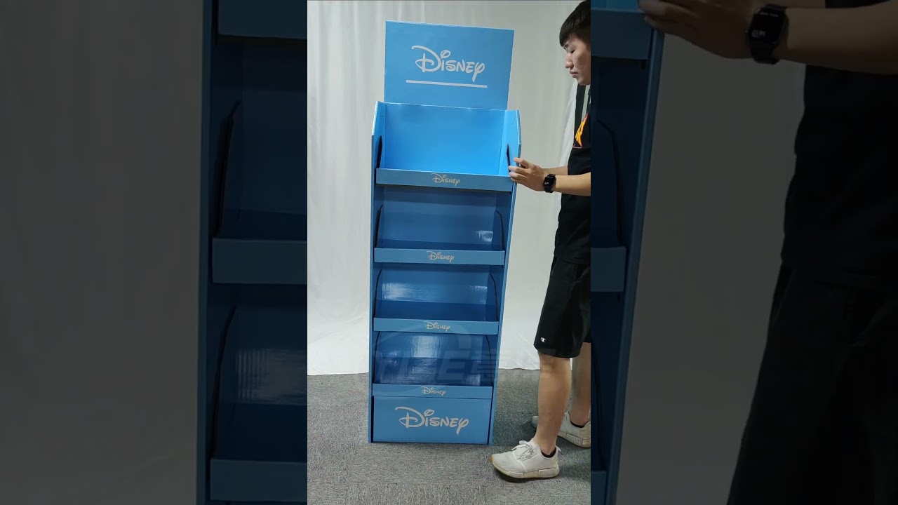 paper pop up cardboard display racks shelves Floor Pos Cardbaord Display stand