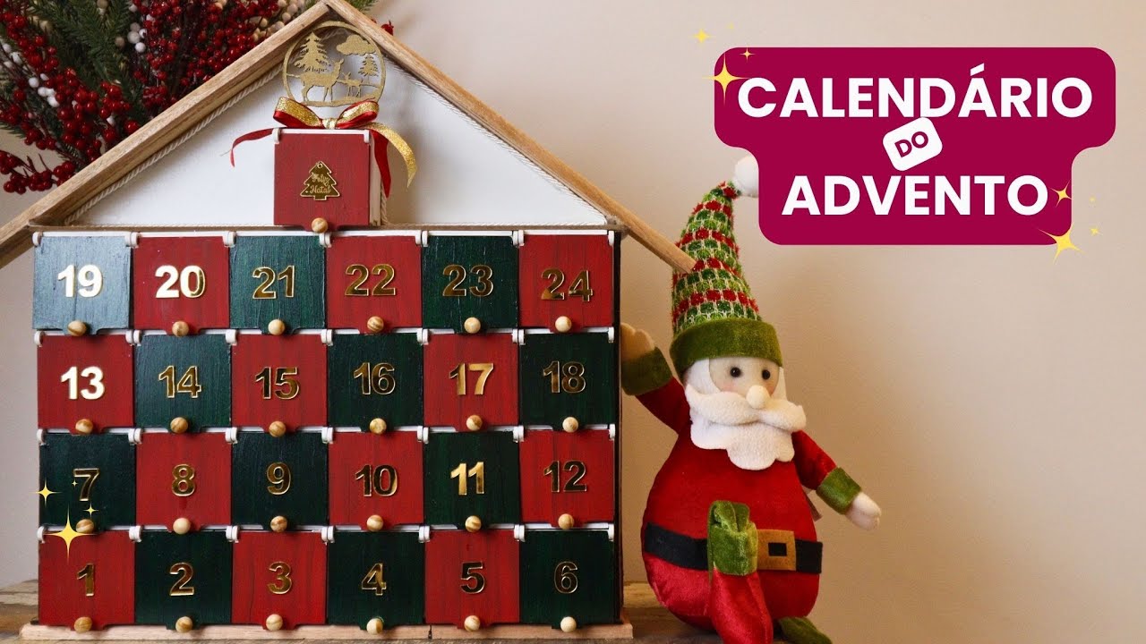Como criar um calend&aacute;rio do advento artesanal: Surpreenda na decora&ccedil;&atilde;o de natal!