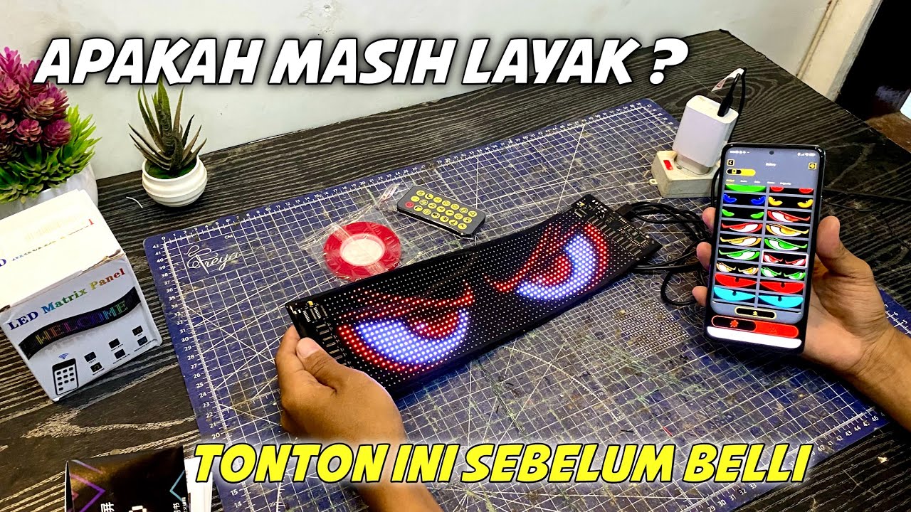MASIH LAYAK Di TH2025? Riview led strobo PANEL RGB bisa costum nama dan gambar