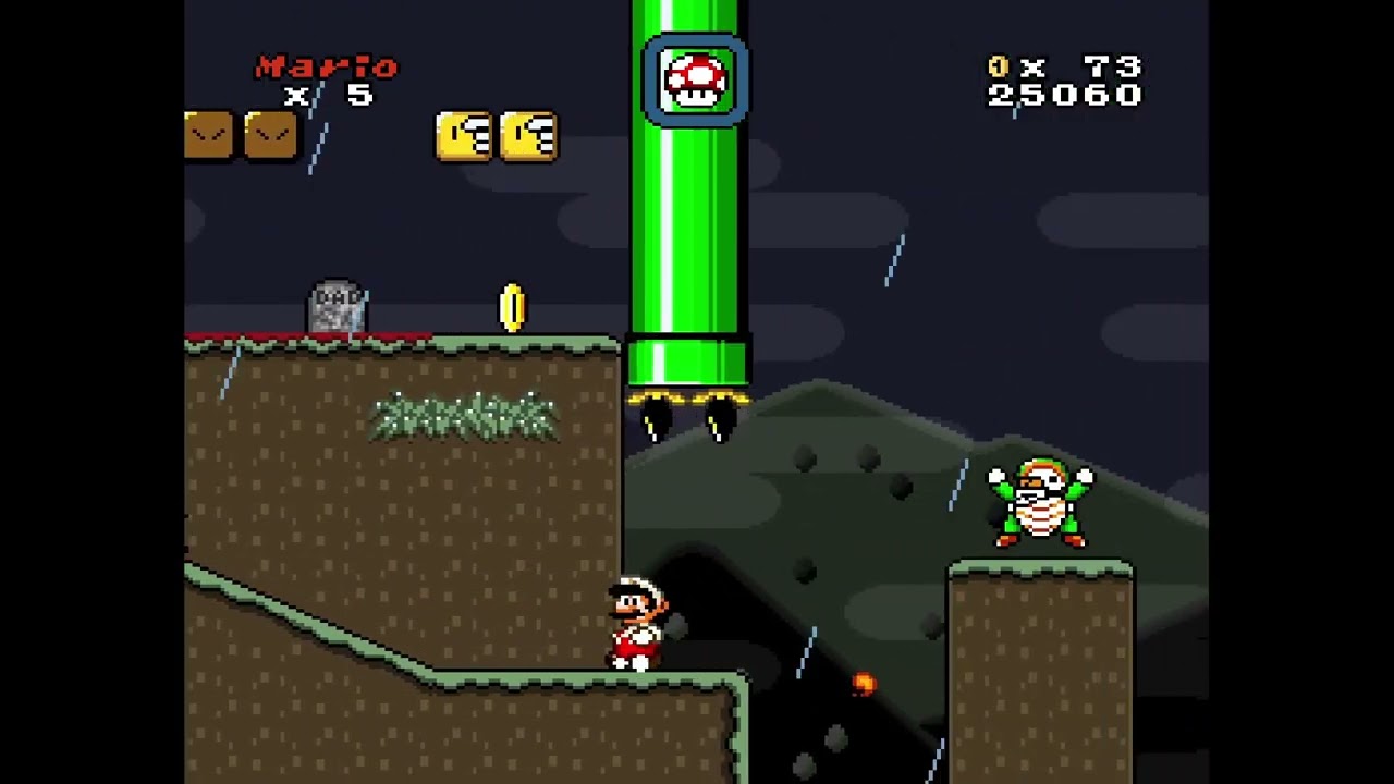SMW Mod - Beating Haloween Island