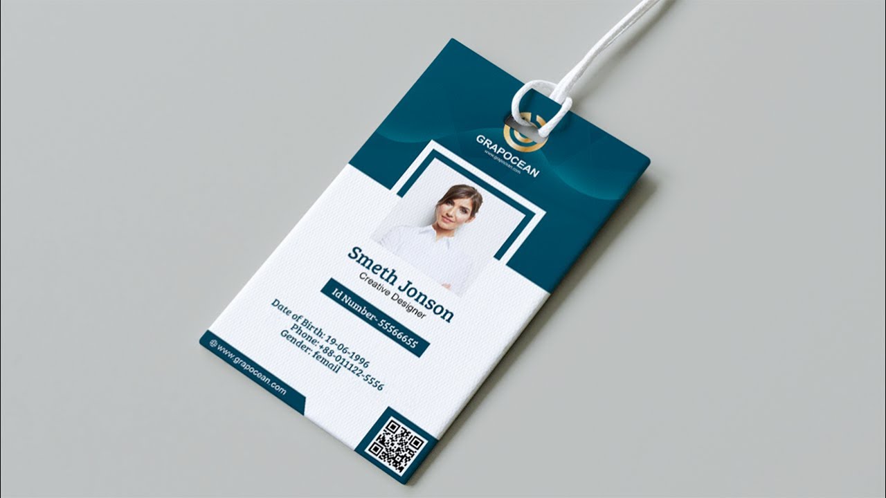 Easy Way To Design Id Card | Adobe Photoshop Tutorial