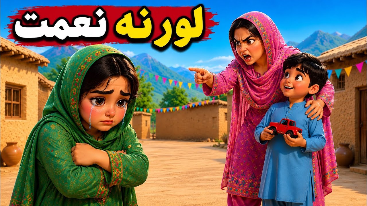 Mother Hates Daughter I Pashto Cartoon I لور نہ نفرت I پشتو کارٹون