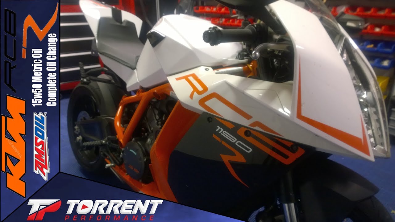 Замена масла KTM 1190 RC8R Amsoil