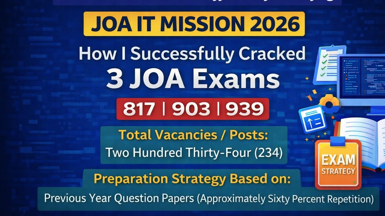 HPRCA JOA IT 2026 Complete Syllabus & Strategy | How I Cracked 3 JOA IT Exams