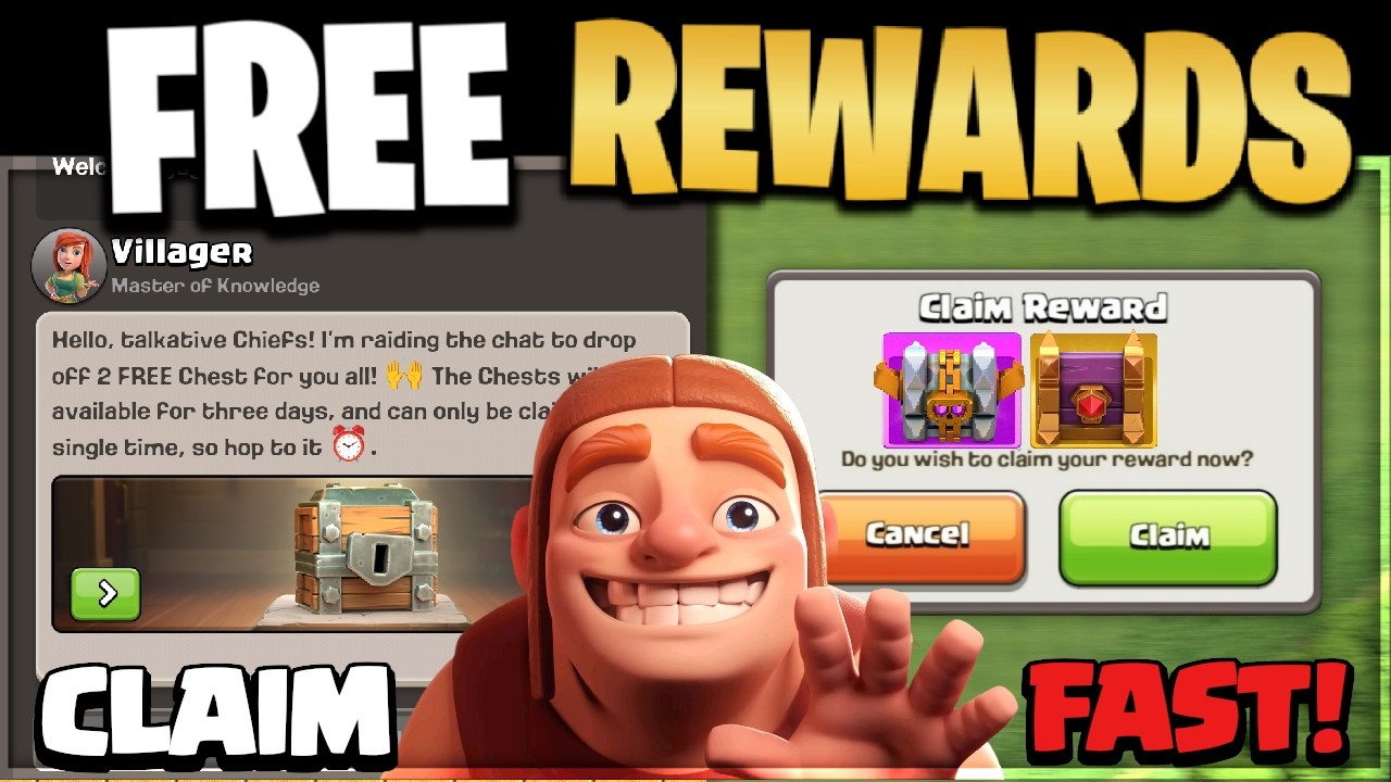Claim FREE Treasure CHESTS By Supercell (Limited Time) in Clash of Clans | Free Rewards Coc