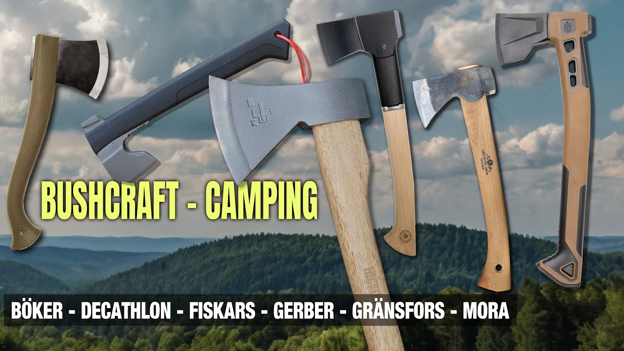 Haches pour le bivouac, le bushcraft, la survie ou simplement le jardinage