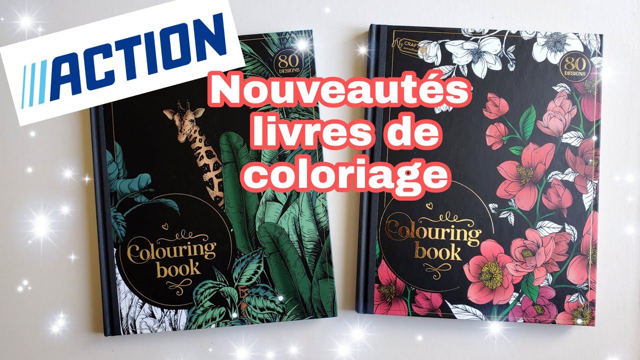 Nouveautés Action livre de coloriage. Test papier.