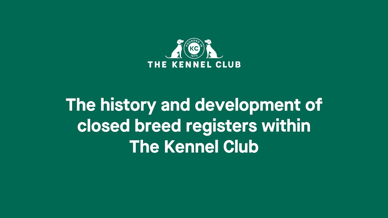 The history and development of closed breed registers within The Kennel Club