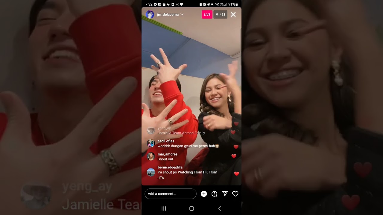 JM and MARIELLE IG Live 2.14.24 💙🤍❤️