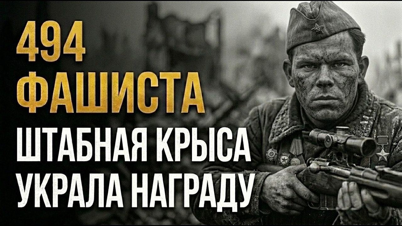 Он вырезал 36 фашистов за один бой, но штабная крыса украла его Звезду.