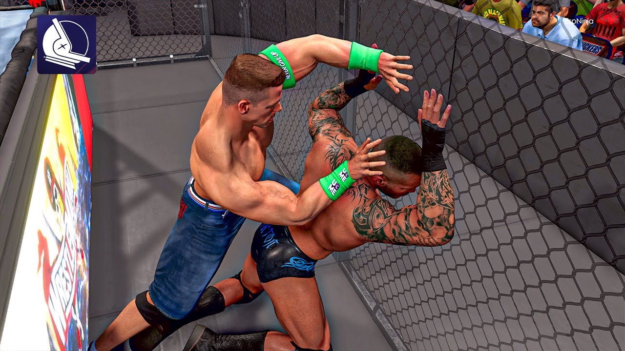 2K22 John Cena vs. Randy Orton - HELL IN A CELL gameplay