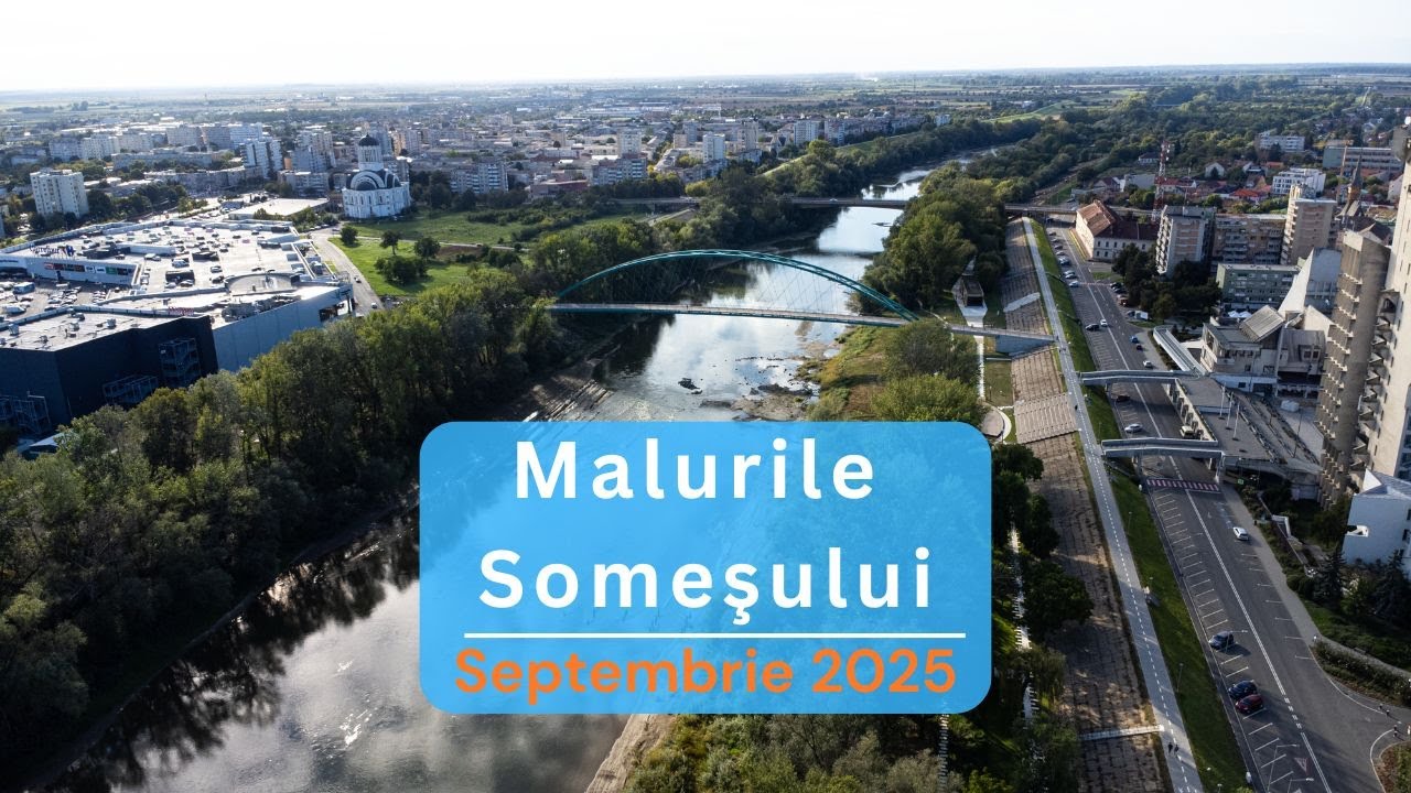 Zbor deasupra Someșului – imagini spectaculoase din Satu Mare ! Septembrie 2025