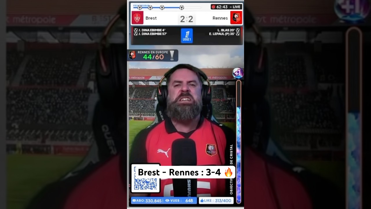 &hearts;️🖤 OUIIIIIIIIIII !! On remporte ce derby breton de folie !!! Quel match ! #SB29SRFC #Ligue1 #SRFC