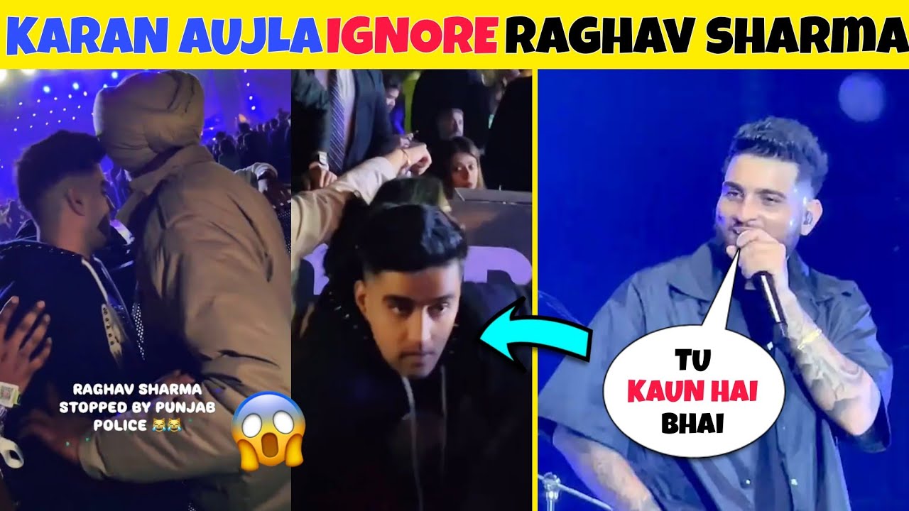 यह क्या है | 🤔 Karan Aujla Ignore Raghav Sharma | Karan Aujla Chandigarh Concert Viral Video