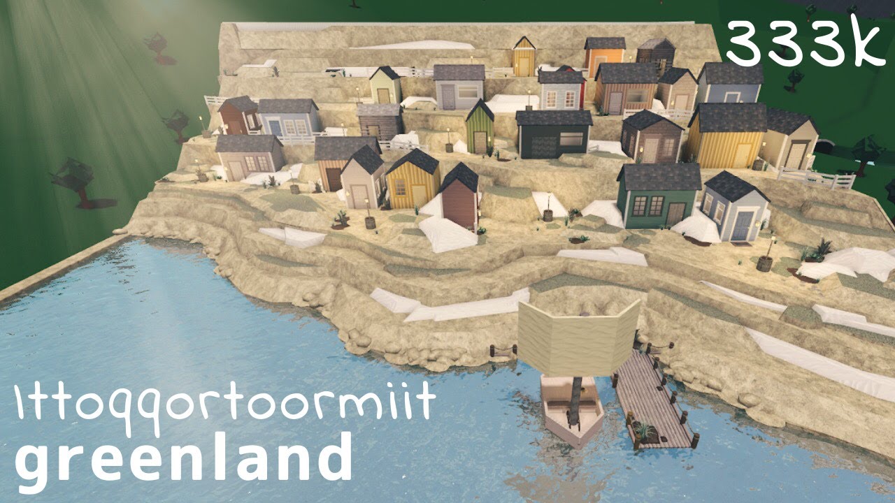 Ittoqqortoormiit Greenland Speed Build [ ROBLOX BLOXBURG ] + tour