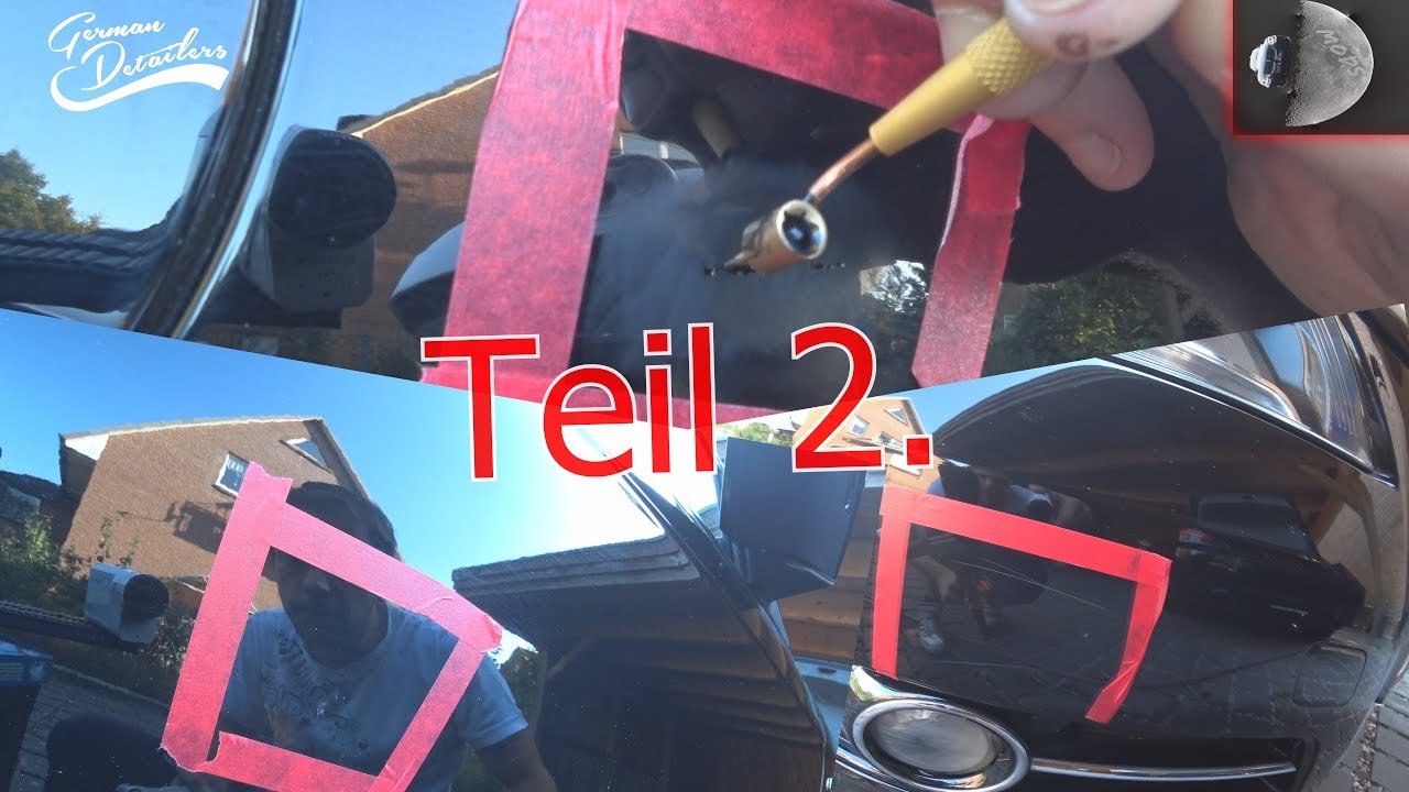 Mittel + tiefe Kratzer auspolieren + Test Kemper Writer Pen Steinschläge entfernen  2/3 (4K)